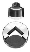 MUBEA Spezialstanzwerkzeuge Stempel und Matrizen zum Abrunden von Ecken 90 Grad für Flachmaterial für MUBEA Lochstanzen